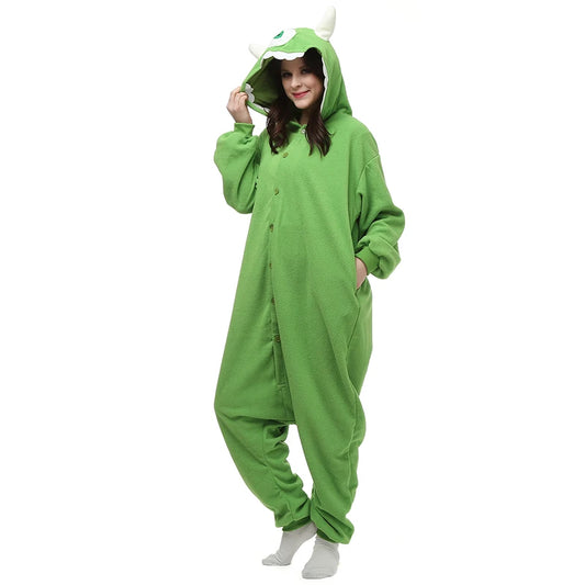 ELEIMOS Monster Kigurumi Onesie Pyjamas Für Frauen Männer Erwachsene Tier Halloween Pyjamas Cartoon Homewear Cosplay Kostüm 2XL 3XL So ist Leben