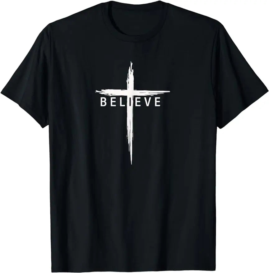T-Shirt „Jesus ist König“, christlicher Glaube und Schriftvers, Unisex-Stil, für Damen und Herren, grafische, individuell bedruckte T-Shirts - So ist Leben