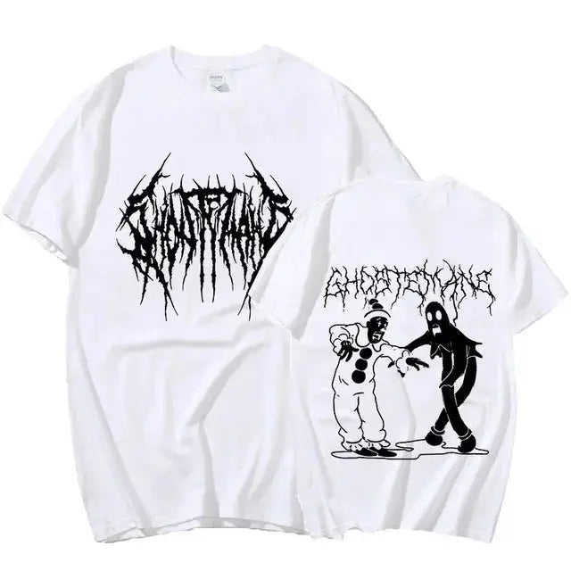 Männer Frauen Print Mode Hip Hop Metal Gothic Rock T Shirt - So ist Leben