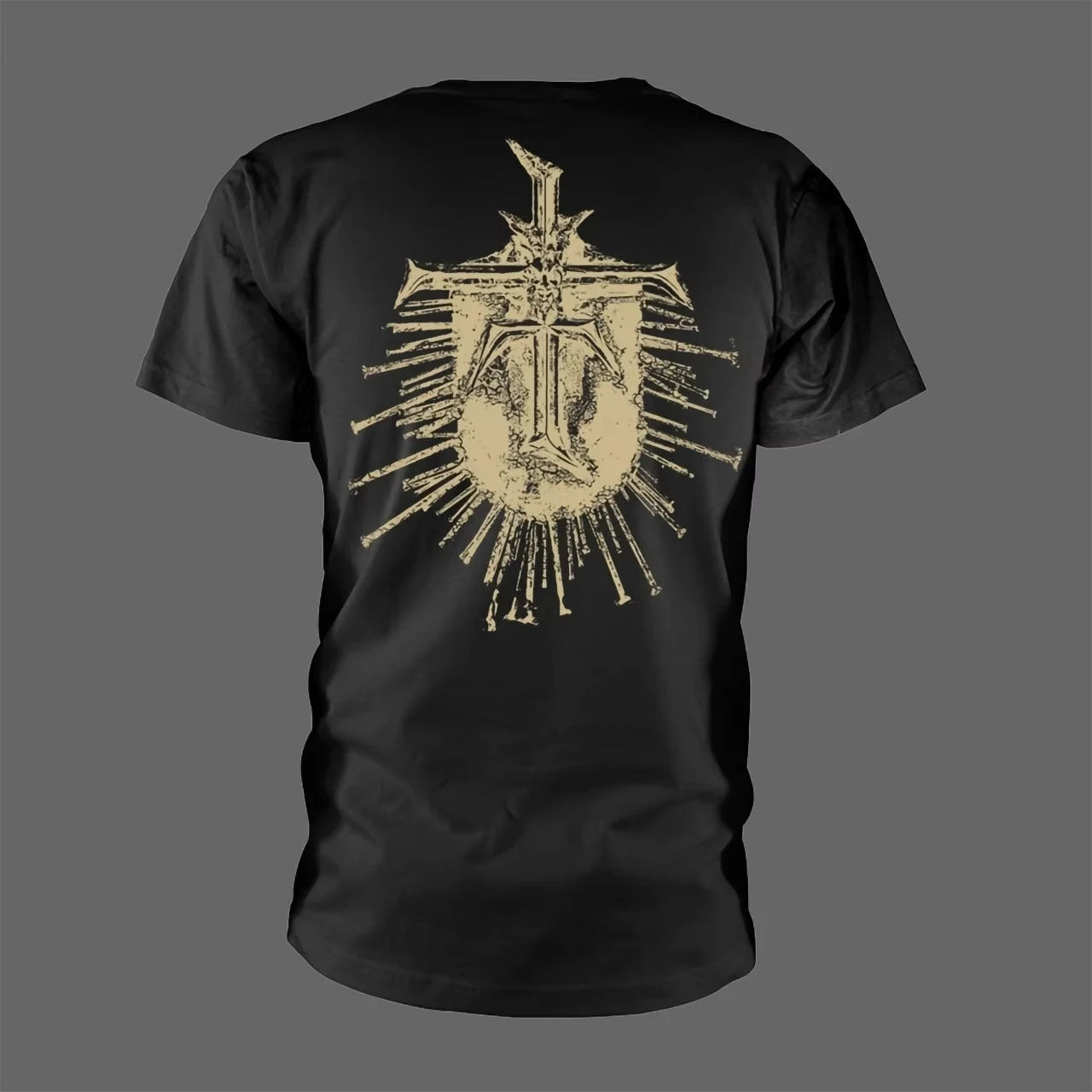 Luxuriöses Vintage-T-Shirt aus Baumwolle mit peripherem Musterdruck und kurzen Ärmeln - So ist Leben