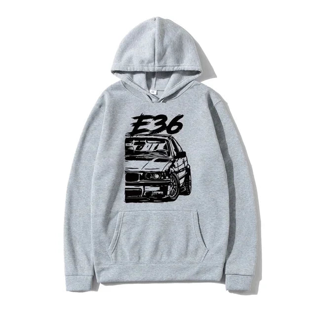 Klassischer Pullover mit grafischem Initialen-Print für Herren, Hip-Hop-Mode - So ist Leben