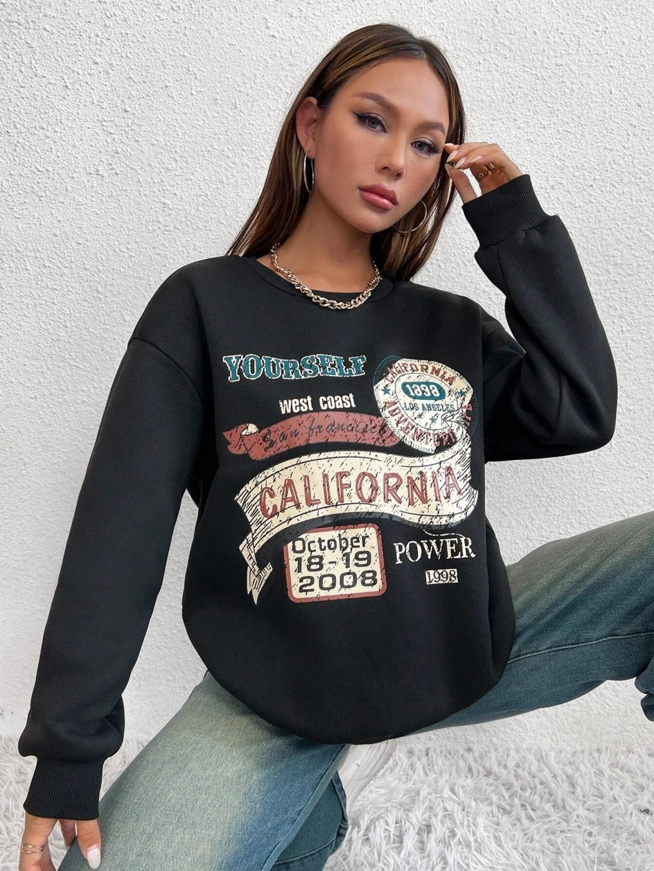 Vintage Lässiger California Fashion Sweatshirt Hoodie - So ist Leben