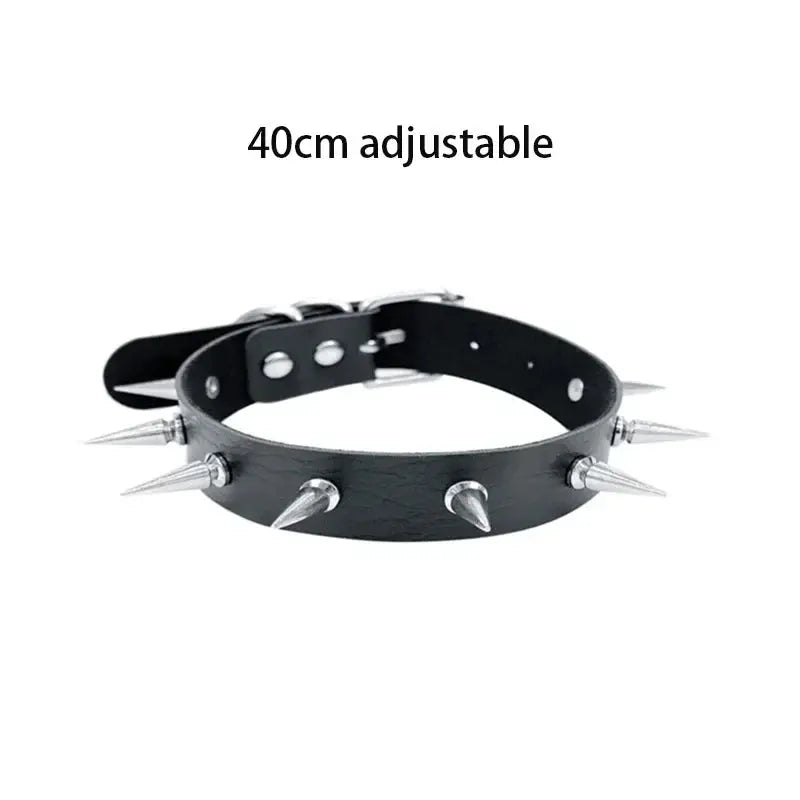 Gothic Heart Lock Choker – Punk Rivet Necklace with Key | Cosplay, Bondage-Inspired Jewelry for Women - So ist Leben