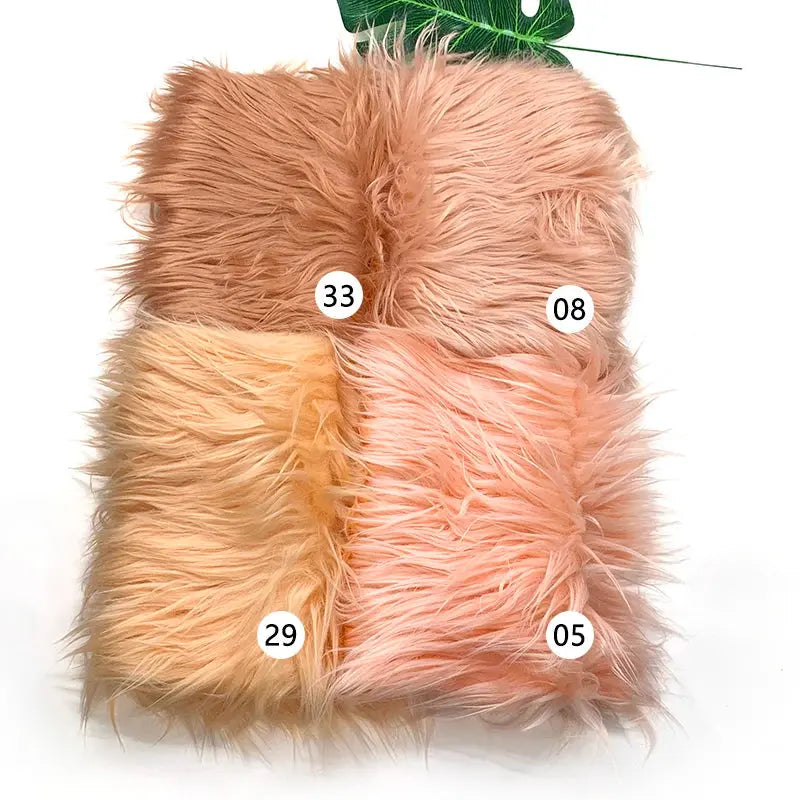 Diverse Farben Faux Pelz Stoff 25x45 cm 8 cm - So ist Leben