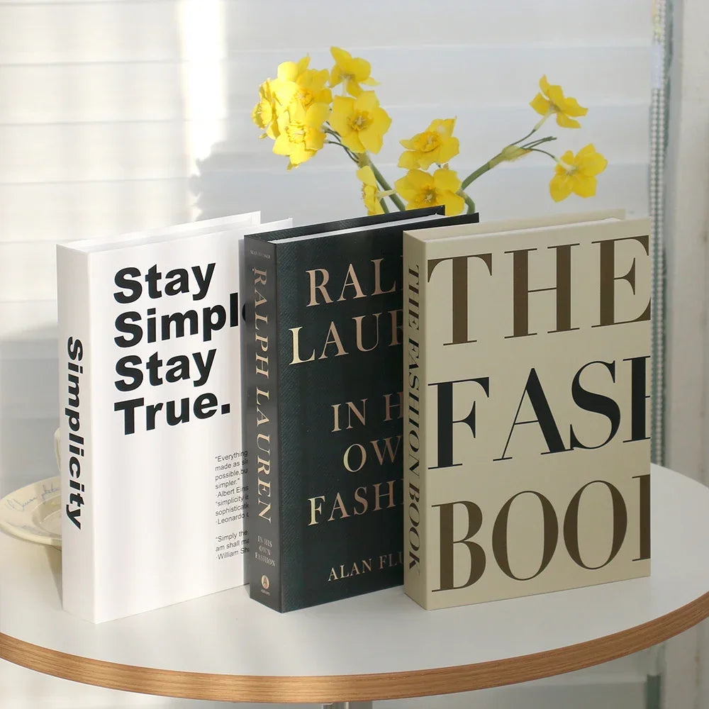 Wohnzimmerdekoration Designerbücher Couchtisch-Ornamente - So ist Leben