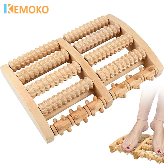 Fußroller aus Holz, Holzpflege, Massage, Reflexzonenmassage, Muskelentspannung, Linderung, Massagegerät, Spa für Handmassage, Haushalts-Fußmassagegerät, Pflege So ist Leben