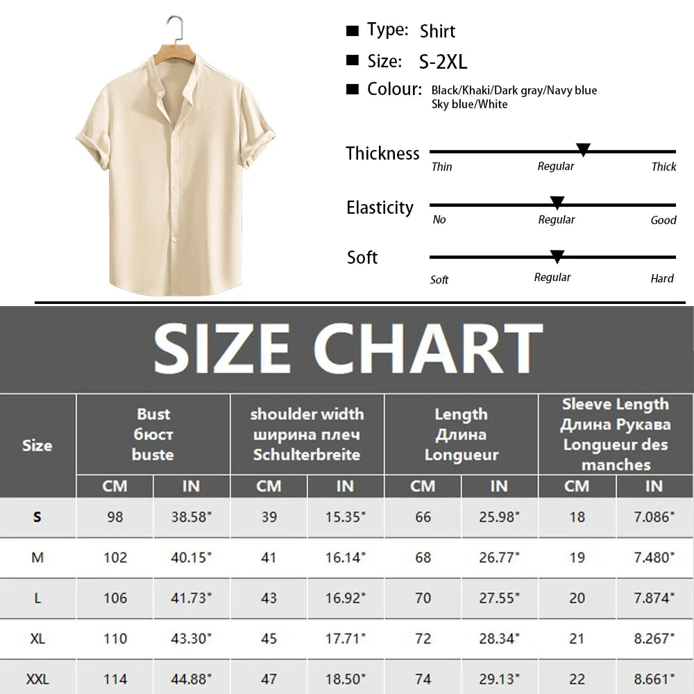 Jugend Casual Strand Kurzarm Shirts Einfarbig Lose Beiläufige Atmungsaktive Hemd Leichte Streetwear Männliche Taste Tops So ist Leben
