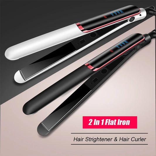 Professioneller Haarglätter aus Keramik, ionisches, schnelles Aufheizen, flaches Haar, Negativ-Ionen-Eisen, LCD-Display, Haarglätter So ist Leben