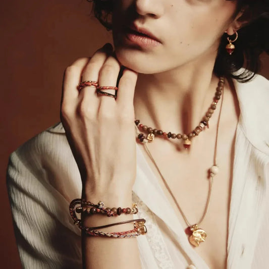 Einzigartiges Design Retro Holzperlen Halskette Stroh Obst Schnur Perle Lockbone Kette Schmuck aus dem Festland China Schmuck Zubehör So ist Leben