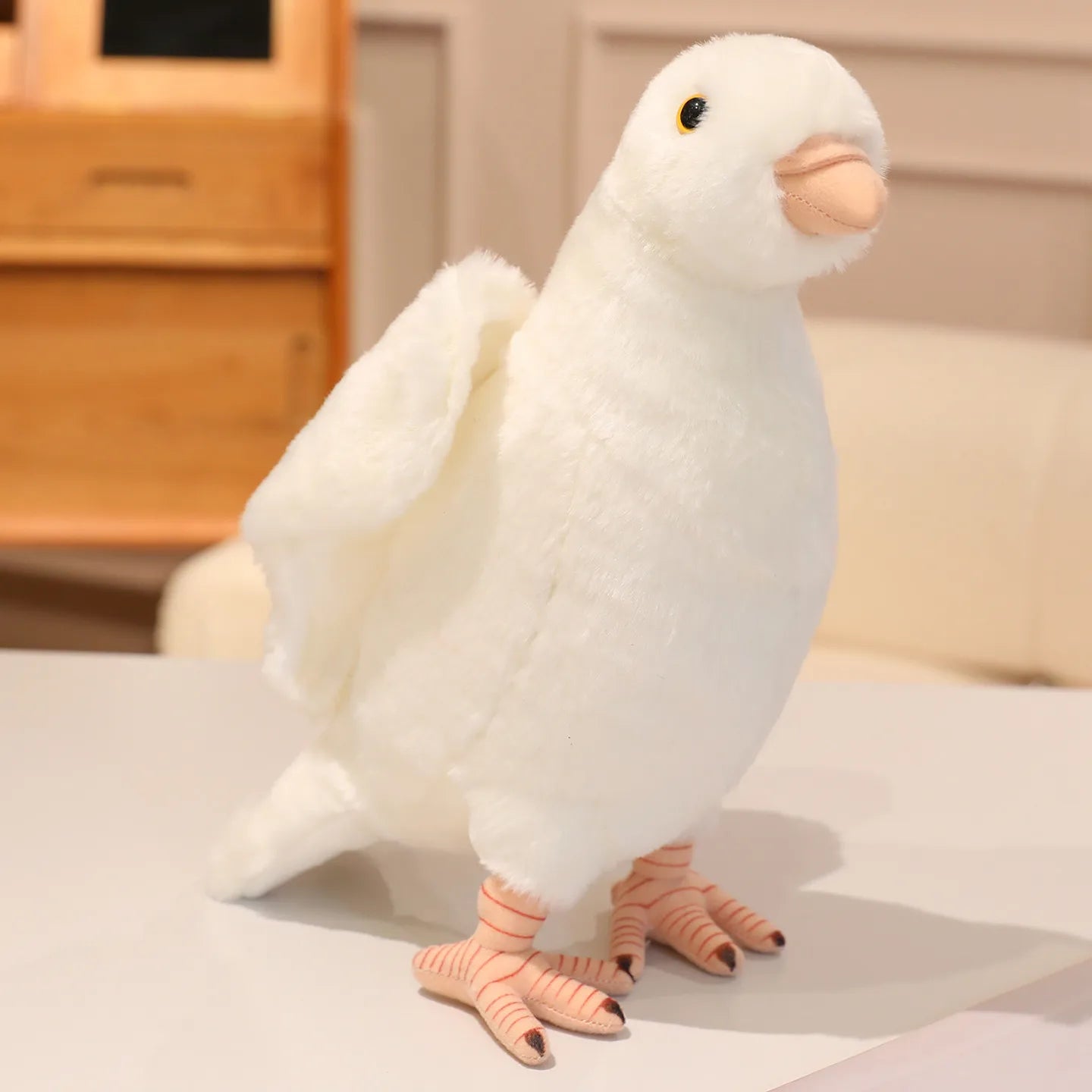 Grau Weiß Simulation Taube Plüsch Spielzeug Friedenstaube Stofftier Puppe für Kinder Wohnkultur Und Fotografie Requisiten So ist Leben