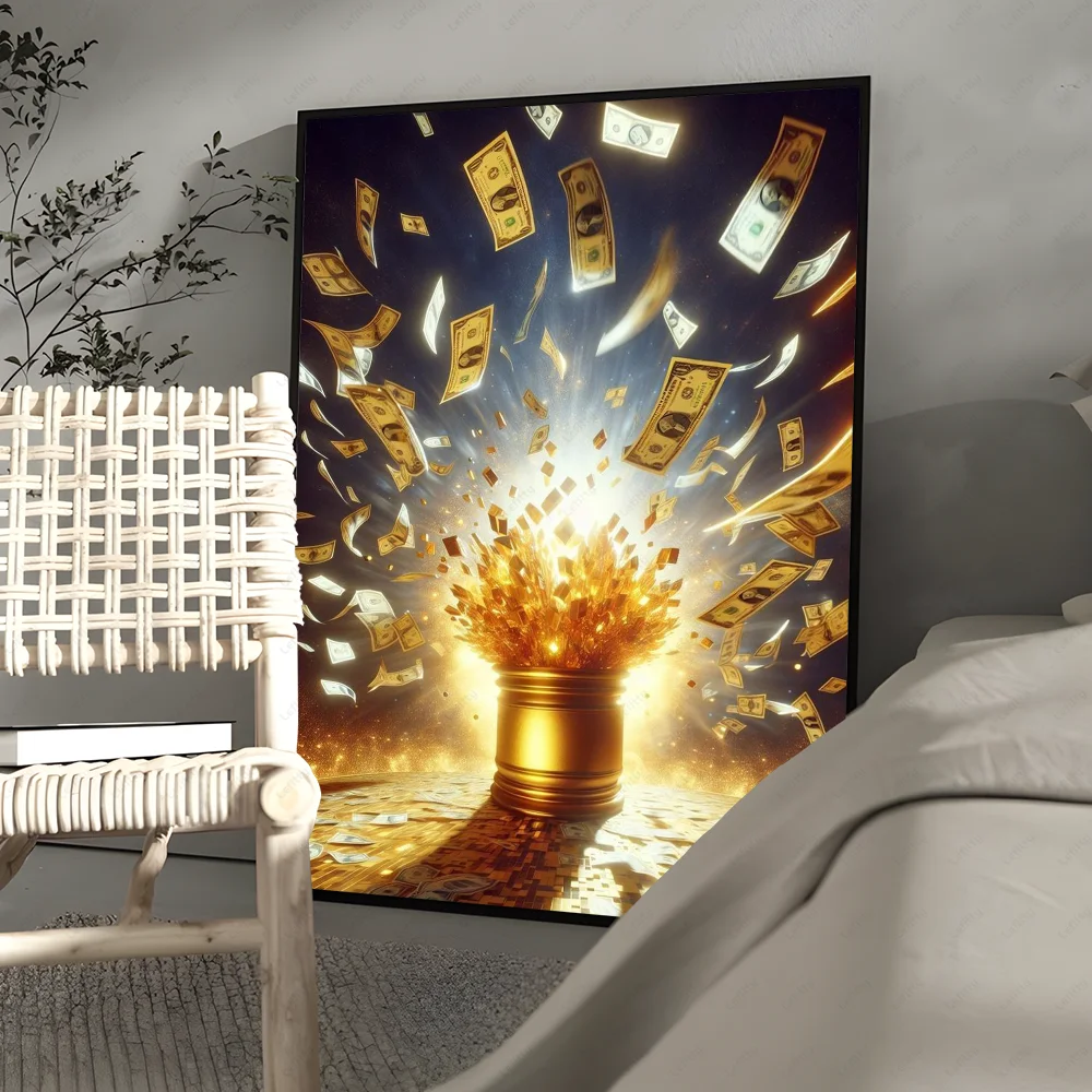 Goldener Geldbaum Poster Drucke Home Decor Geschenk - So ist Leben