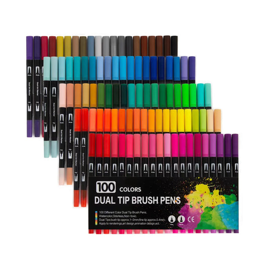 12/24/60/72/100/120 Farben Aquarell Kunst Marker Pinsel Stift Dual Tip Fin eliner Zeichnung für Kalligraphie Malerei Set Kunst zubehör So ist Leben