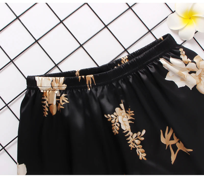 Damen Satin Seide Spitze Cami Weste Shorts Dessous Pyjamas Set Sommer Frauen Pyjamas Sets Zwei Stück Set Pijama Für Frau So ist Leben