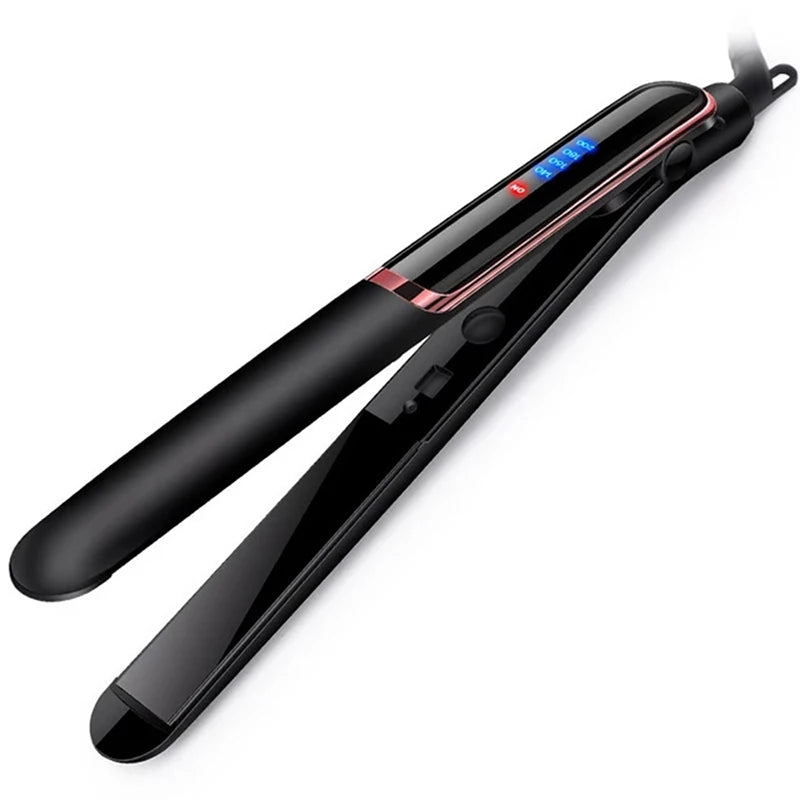 Professioneller Haarglätter aus Keramik, ionisches, schnelles Aufheizen, flaches Haar, Negativ-Ionen-Eisen, LCD-Display, Haarglätter So ist Leben