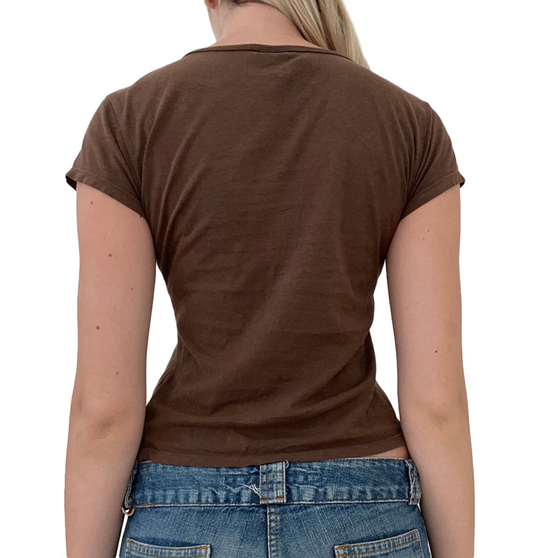 Y2k Fairy Grunge Shirt Top für Damen Kurzarm Vintage Grafik Crop Tee Top Ästhetische Goth Grunge Kleidung Streetwear So ist Leben