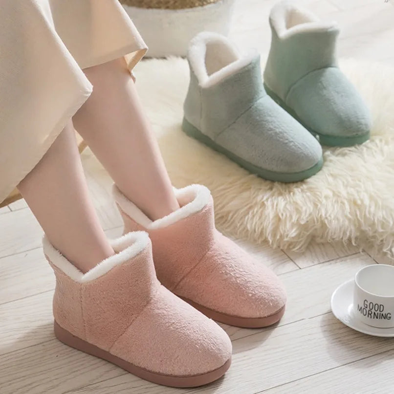 Haus Slipper Boot Cloud Damen Flip Flops Winter Warm Plüsch Indoor Home Schuhe - So ist Leben