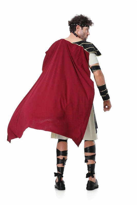 Mittelalterliches römisches königliches Ritter-Krieger-Cosplay-Halloween-Kostüm für Männer, Erwachsene, Karneval, europäische Gladiatoren, Soldat-Umhang-Outfit So ist Leben
