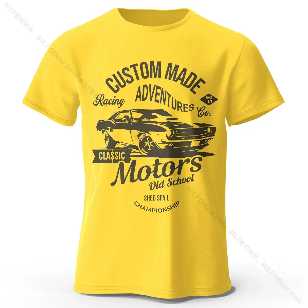 Motors Vintage Old School T-Shirt mit Grafikdruck - So ist Leben