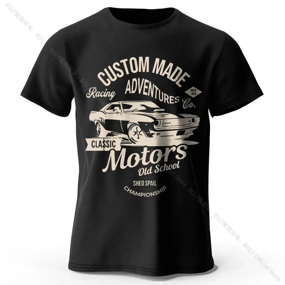 Motors Vintage Old School T-Shirt mit Grafikdruck - So ist Leben