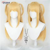 Misa amane cosplay perücke misamisa cosplay frauen 70cm lange goldene hitze beständige synthetische haar anime perücken perücken kappe - So ist Leben