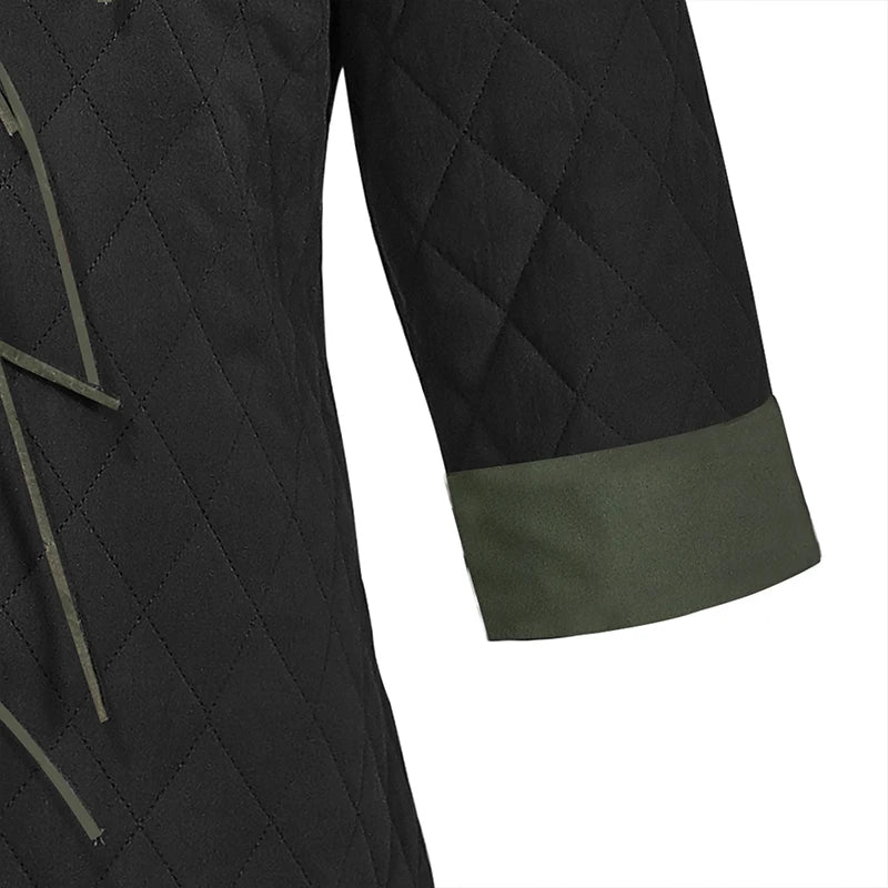 Herren MEDIEVALS Dick gepolsterter Gambeson-Mantel Aketon Volle 4/3 Ärmel Länge Jacke Rüstung Kostüme Kleid SCA So ist Leben