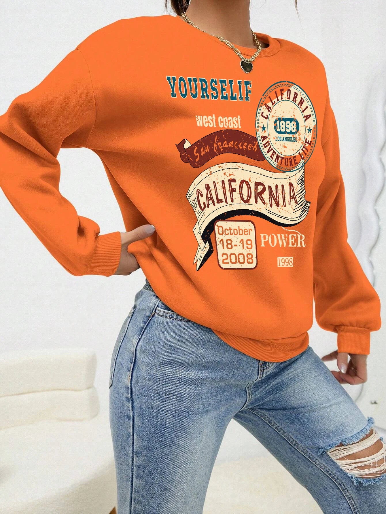 Vintage Lässiger California Fashion Sweatshirt Hoodie - So ist Leben