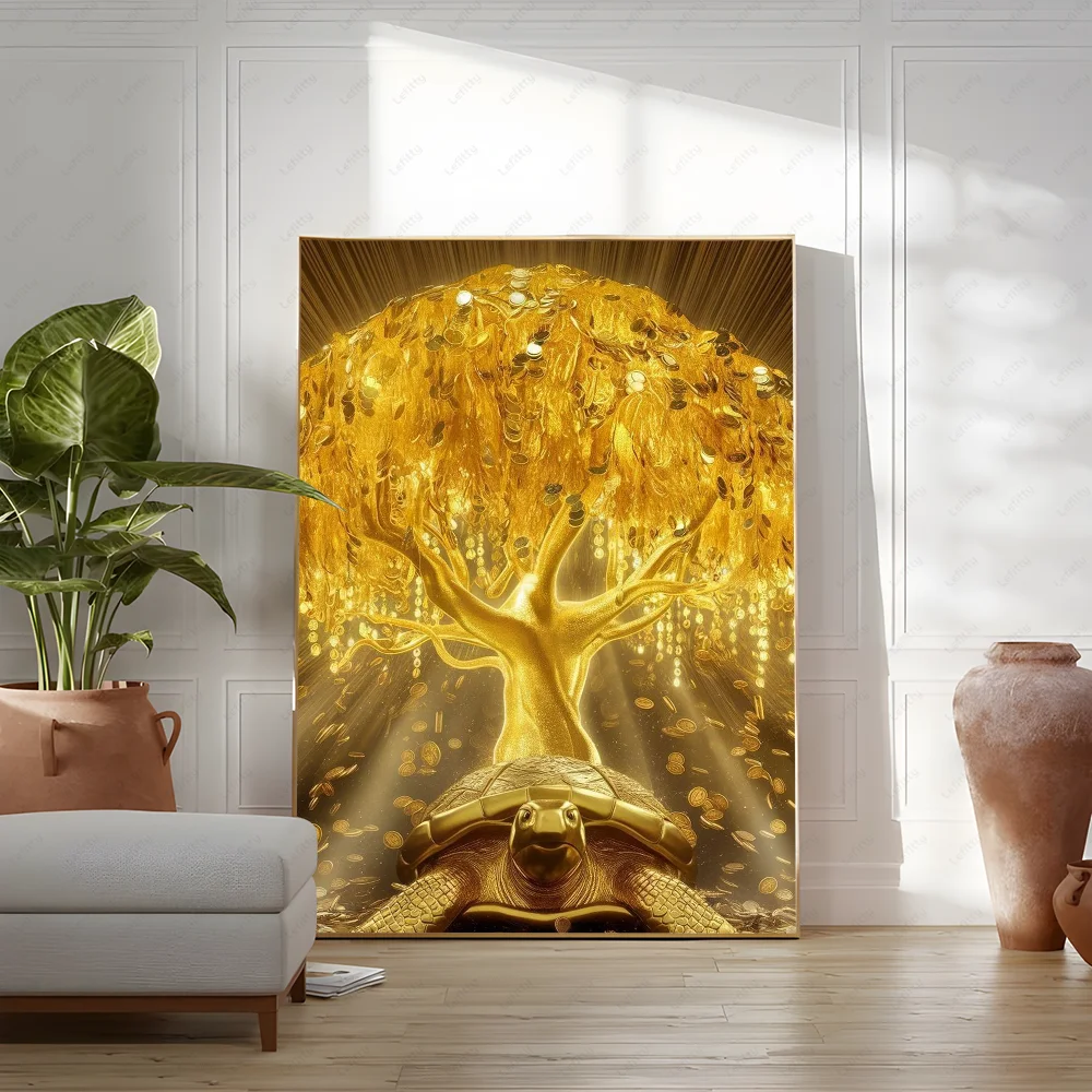 Goldener Geldbaum Poster Drucke Home Decor Geschenk - So ist Leben
