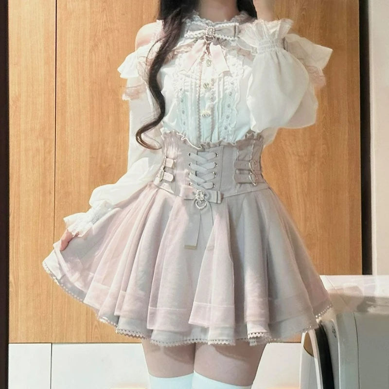 Kawaii Zweiteiler im japanischen Stil mit Schleife - So ist Leben