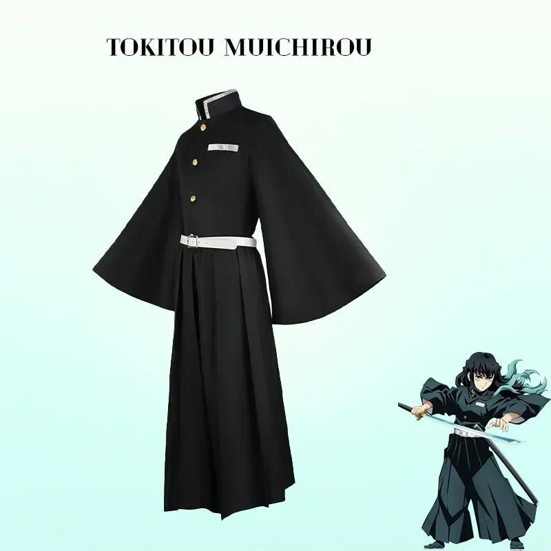 Anime und Zylinder Muichiro Kospy Kos Tsume Dämon Sayaer Kospy Dämonentöter: Kimetsu no Yaiba Dämonentöter Uniform Perücke Haween Kos Tsume für Frau So ist Leben