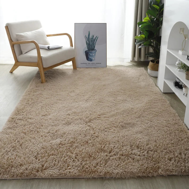 Stil Pelzigen Matte Moderne Schlafzimmer Nacht Teppiche Wohnzimmer Dekoration - So ist Leben