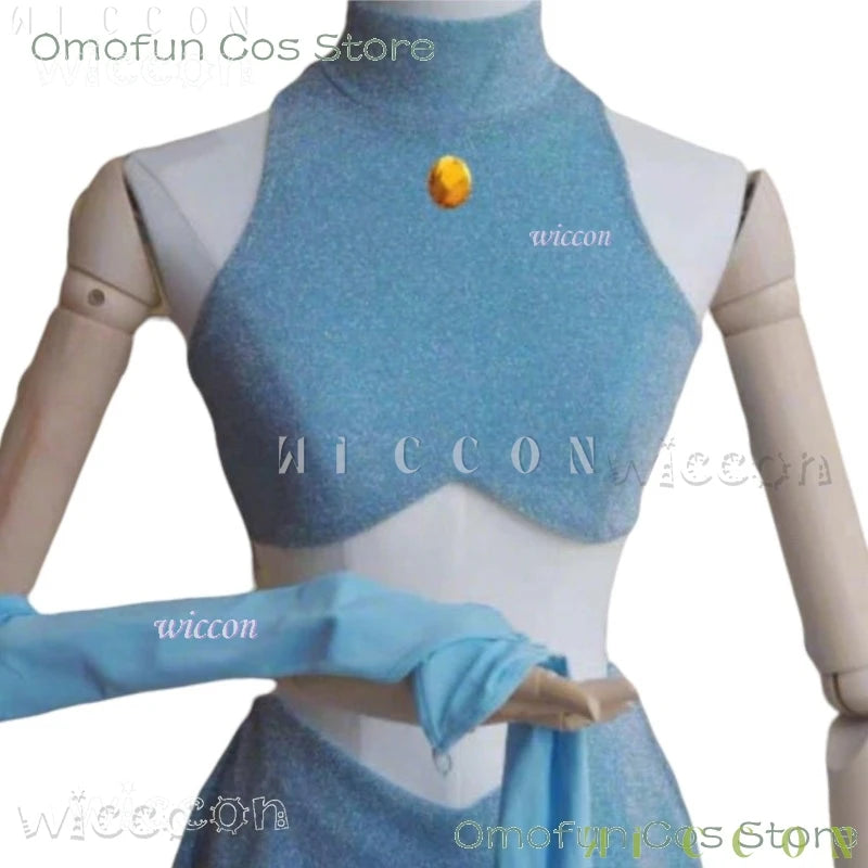 Anime Club Cartoon Prinzessin Bloom Cosplay Glänzender Rock Erwachsene Frauen Mädchen Stil Kleidung Halloween Party Dress-up Blauer Anzug So ist Leben