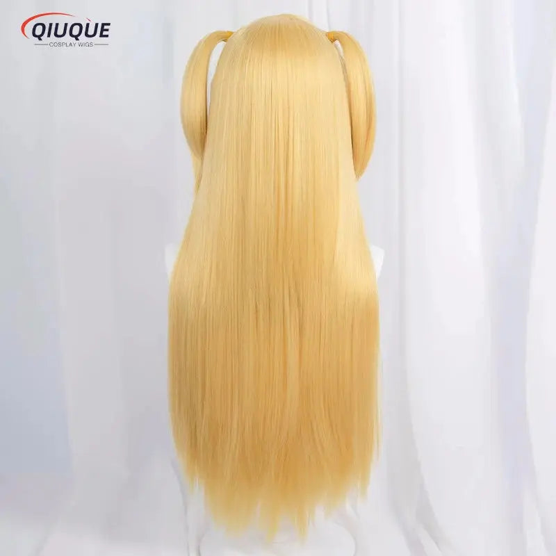 Misa amane cosplay perücke misamisa cosplay frauen 70cm lange goldene hitze beständige synthetische haar anime perücken perücken kappe - So ist Leben