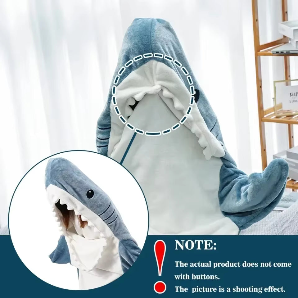 Shark Schlafsack – Warme Cartoon‑Decke für Zuhause So ist Leben