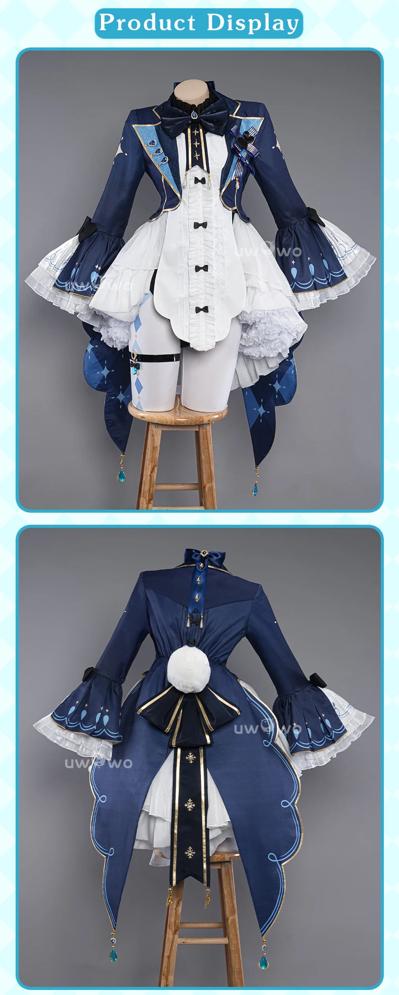 LAST BATCH UWOWO Exklusives Furina Cosplay Genshin Impact Fanart Furina Niedlicher Häschenanzug Cosplay-Kostüm So ist Leben