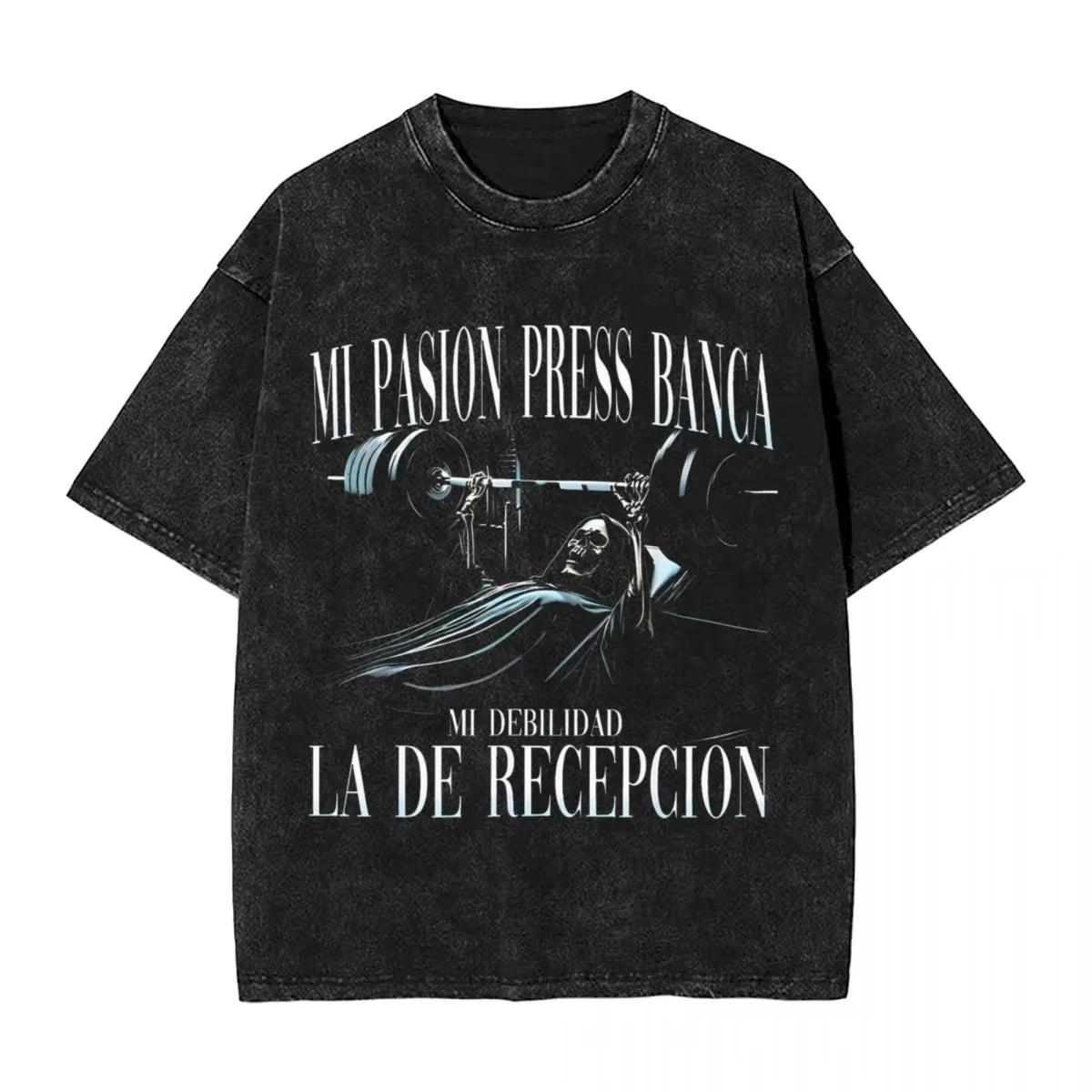 Calacas Chidas Gym Washed T-Shirts - So ist Leben