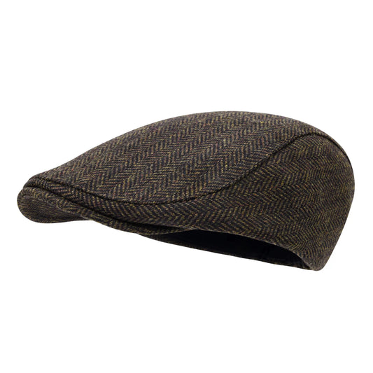 STARANCE Herren Flat Cap Wool Tweed Driving Irish Gatsby Cabbie Golf Vintage Newsboy Hat So ist Leben