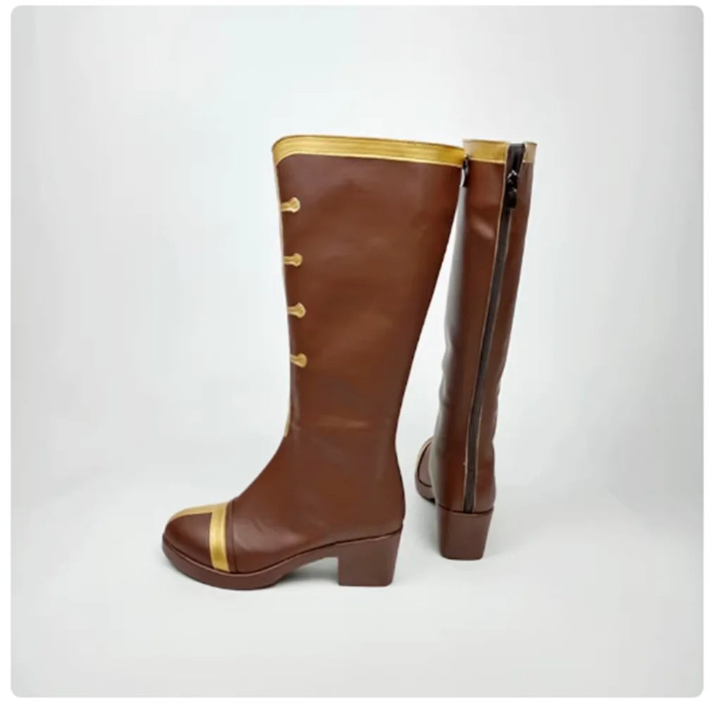 Unisex Anime Cos Mare Bello Fiore Cosplay Kostüme Schuhe Stiefel Benutzerdefinierte Größe So ist Leben