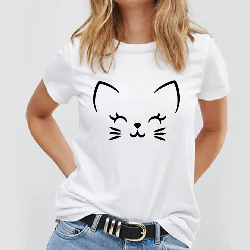 Lässiges Basic-T-Shirt mit schlichtem Design und Panda-Print - So ist Leben