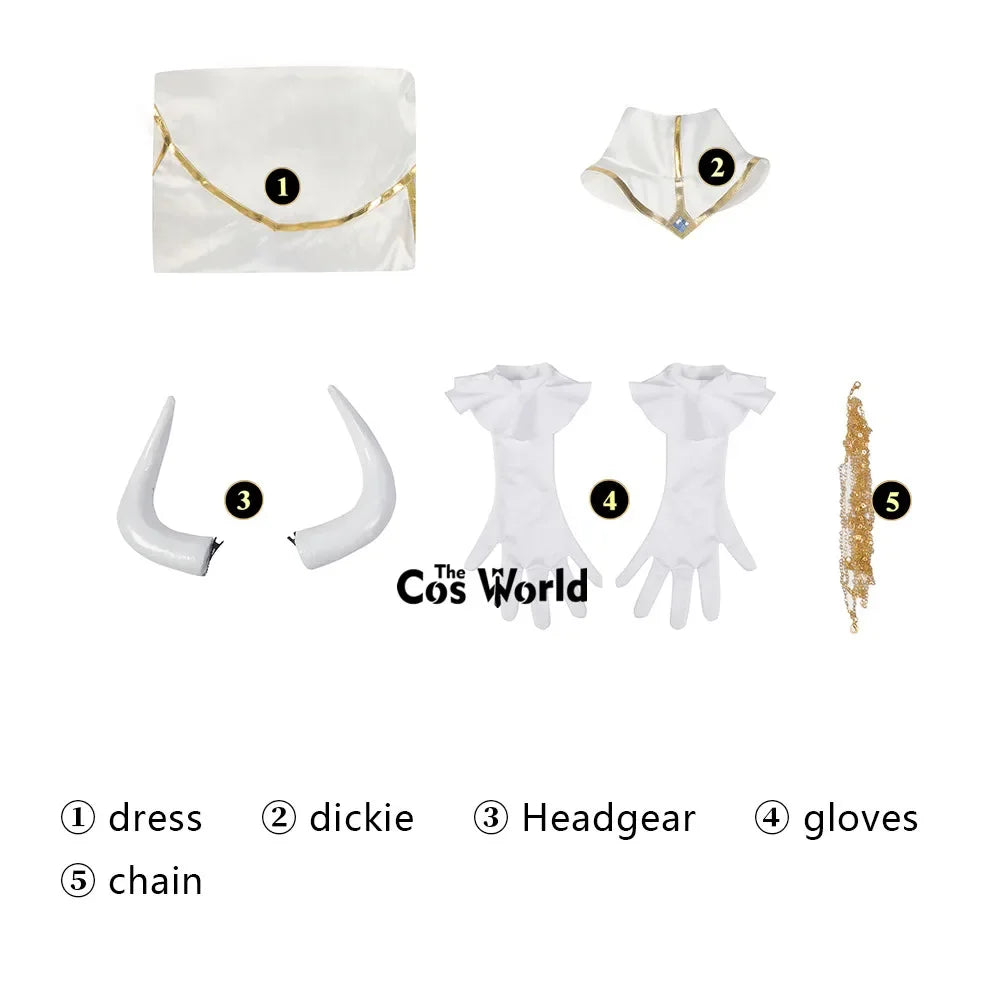 COSda@Overlord Albedo Weißes Kleid Outfits Anime Cosplay KostümeCOSda@ So ist Leben