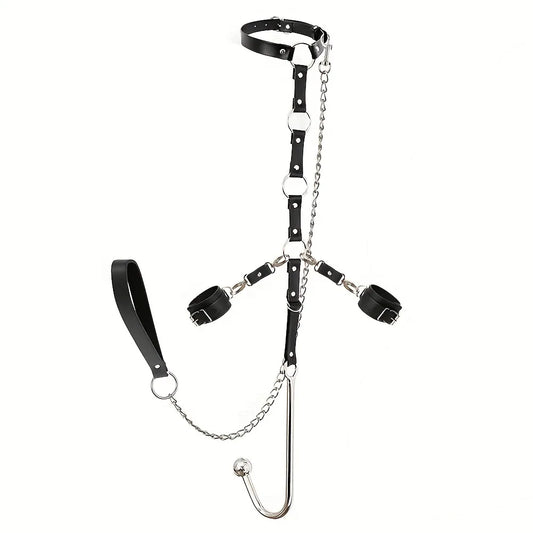 Erotik-Spielzeug-Set für Erwachsene: Handschellen, Halsband, Leine, Analhaken, Bondage-Ausrüstung, SM-Spielzeug für Paare, Analplug mit Leine So ist Leben