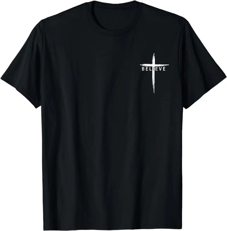 T-Shirt „Jesus ist König“, christlicher Glaube und Schriftvers, Unisex-Stil, für Damen und Herren, grafische, individuell bedruckte T-Shirts - So ist Leben
