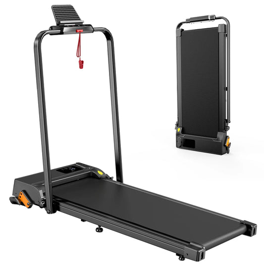 Formill FT52 4-in-1 faltbares Laufband 2,5 PS, 12 km/h, 3-stufige manuelle Neigung, 265 lbs Last, leise LED, stoßdämpfend für den Heimgebrauch So ist Leben