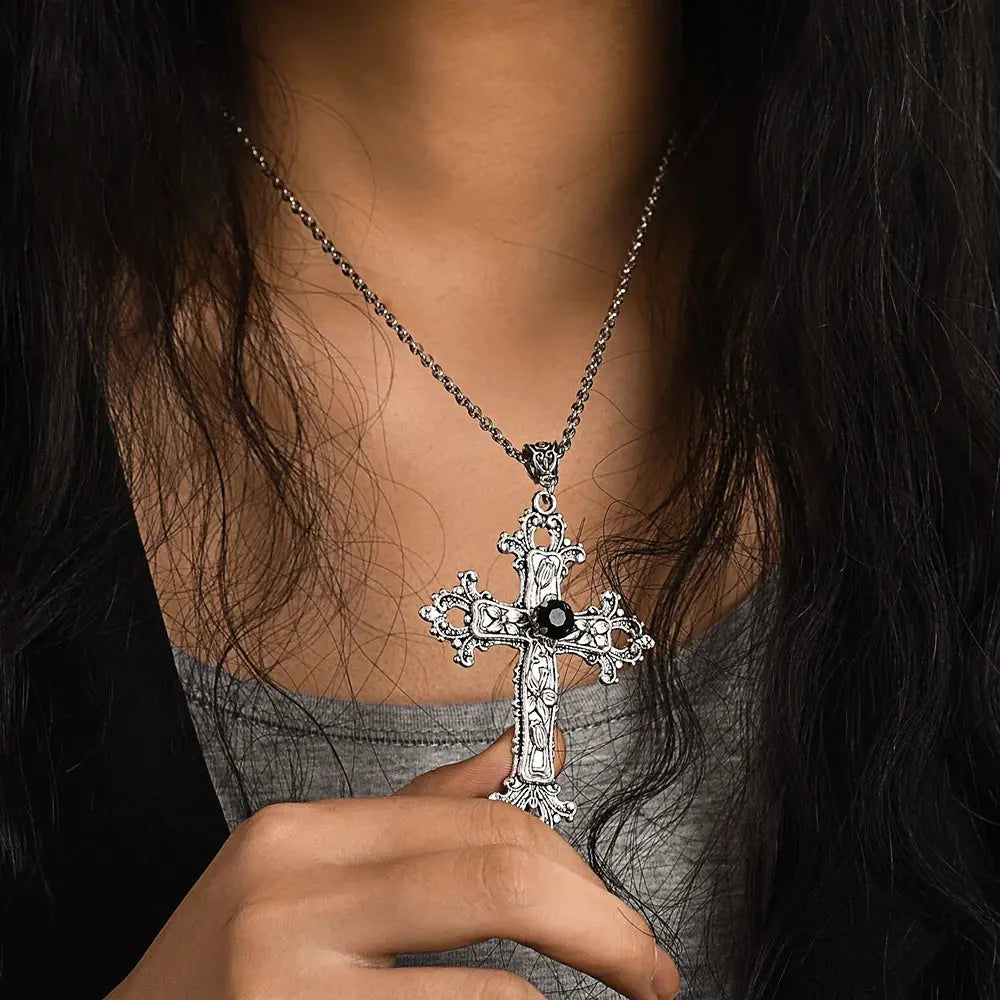 Anime Death Note Misa Amane Cosplay Halskette Kreuz Anhänger Kette Frauen Männer Schmuck Gothic Lolita Prop Zubehör Halloween - So ist Leben