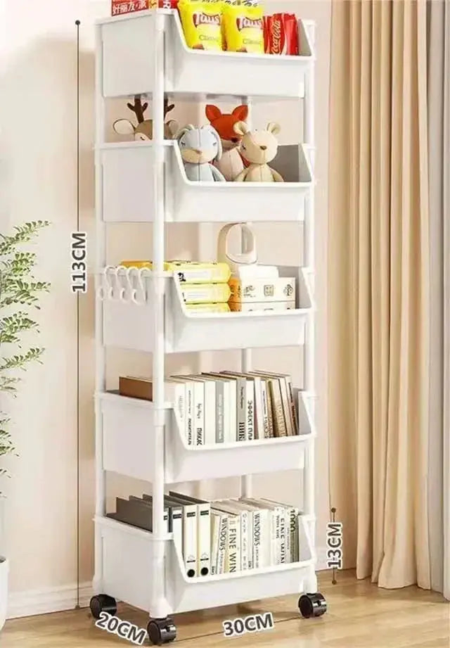 Trolley Bücherregal Küche Lagerregal Küche Ecke Schmaler Schlitz Lagerschrank Badezimmer Wohnzimmer Home Organizer - So ist Leben