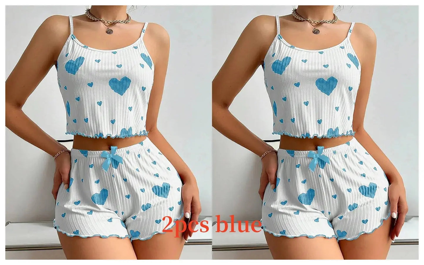 Lässige, weiche, kurze Nachtwäsche-Tanktops mit Liebesdruck - So ist Leben