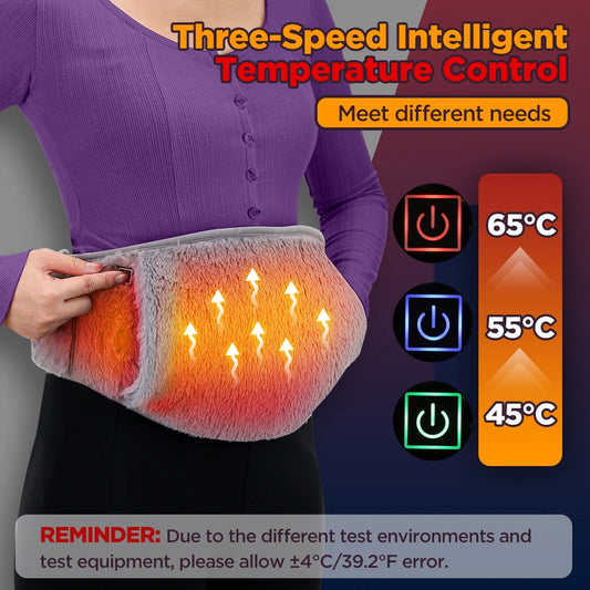 Elektrische Heizung Gürtel Hand Wärmer Winter Heizung Taille Wärmer Heiße Kompresse Bauch Lenden Gebärmutter Erwärmung Pad USB Aufladen So ist Leben