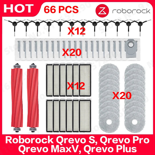 Roborock Qrevo S, Qrevo Pro, Qrevo MaxV, Qrevo Plus Staubsaugerteile Hauptwalze Seitenbürste Filter Mopp Pad Stoff Staubbeutel So ist Leben