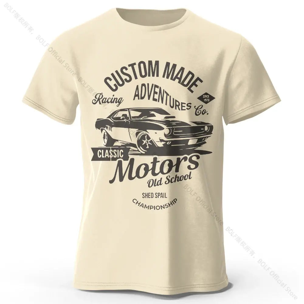 Motors Vintage Old School T-Shirt mit Grafikdruck - So ist Leben