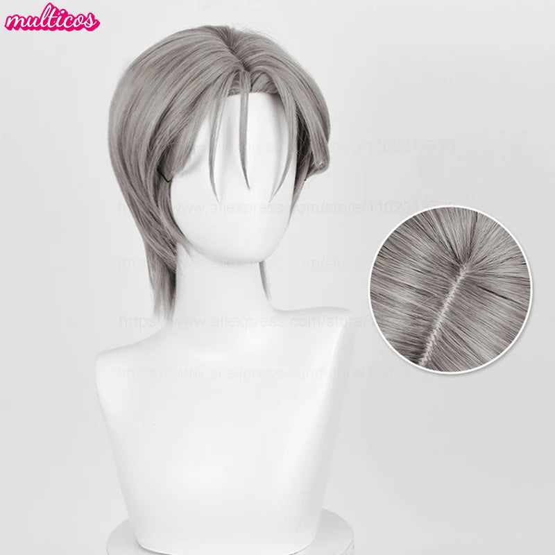 Till Cosplay Perücke Alien Bühne Cosplay Silber Grau Hitzebeständiges Haar Bühnenshow Conmic-Con Weihnachten Halloween Anime Perücken So ist Leben