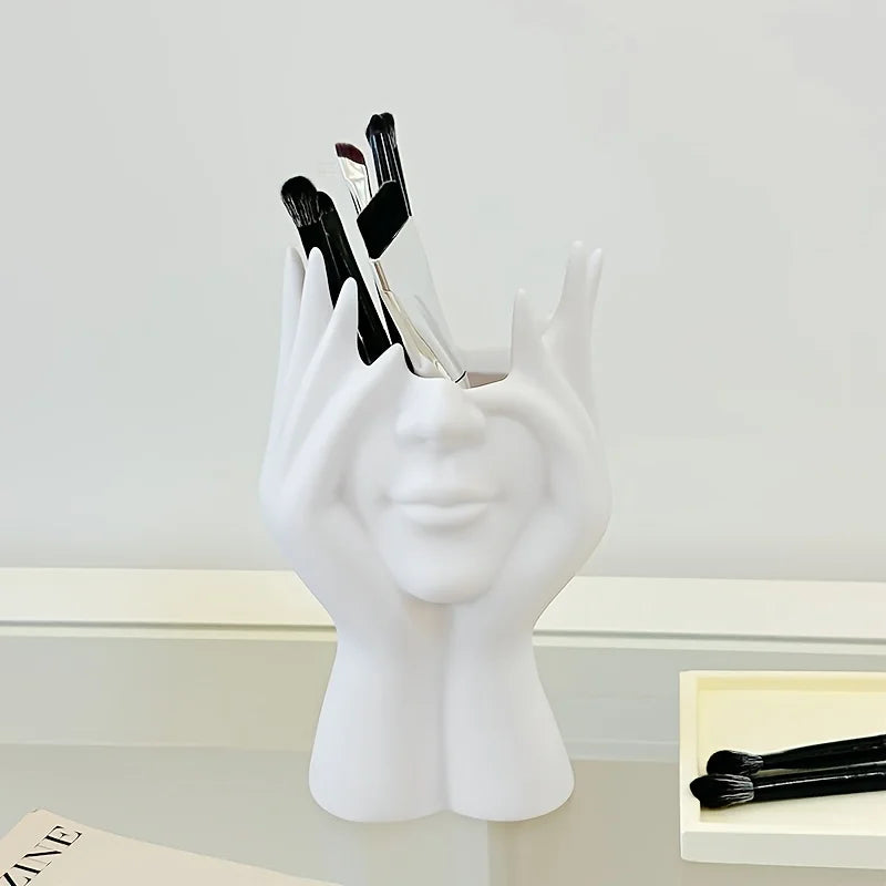 Der Make-up-Organizer ist leicht, tragbar und perfekt für den Einsatz im Schreibtisch und im Badezimmer, zur Aufbewahrung von Pinseln und Kosmetika So ist Leben